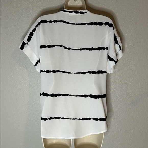 Lovestitch sleeveless shirt - white with blue stripes size S - Picture 2 of 6